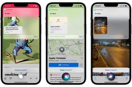 how to share whats on your iphone screen using siri sharing news maps photos with
