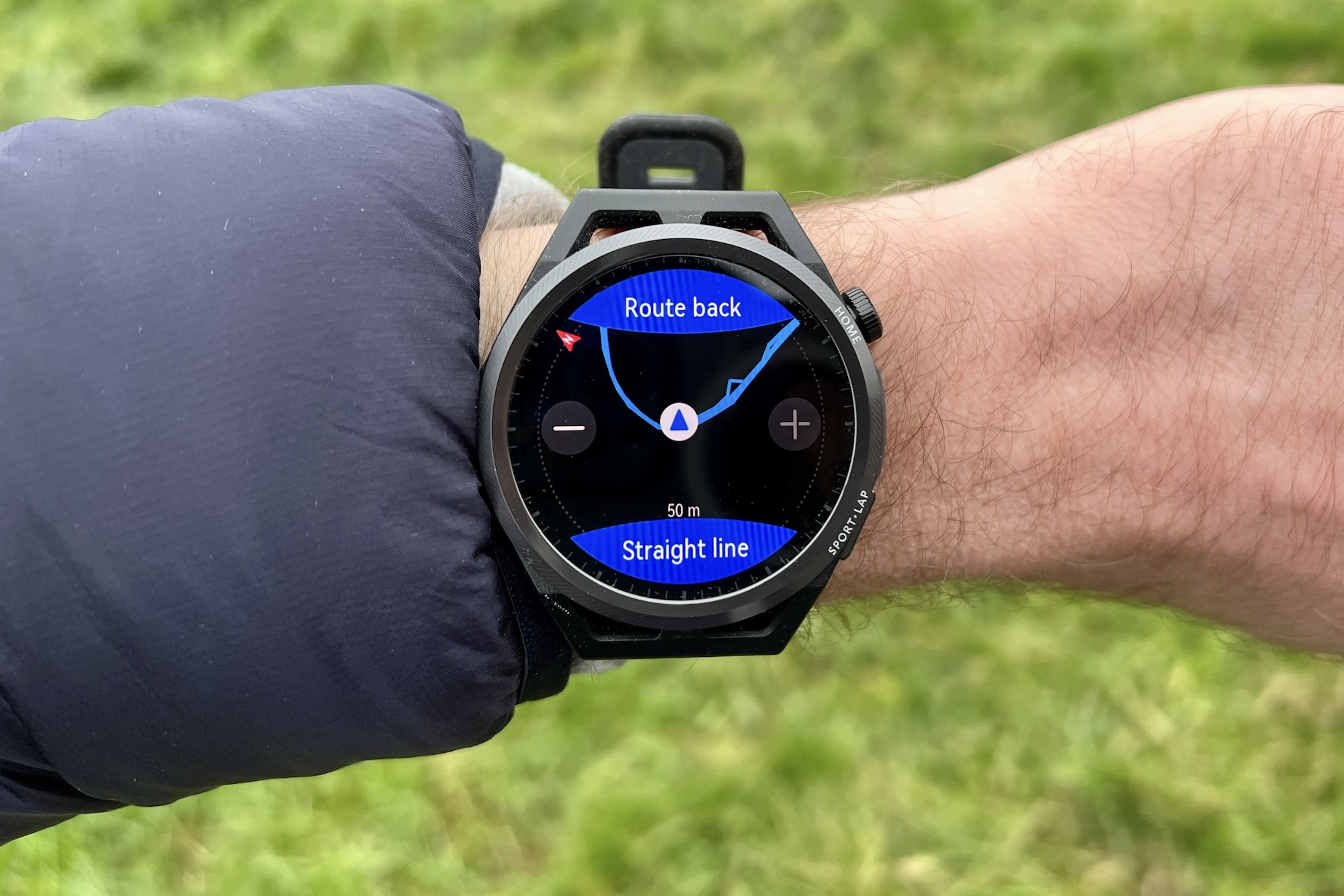 Huawei Watch GT Runner Route Back feature.