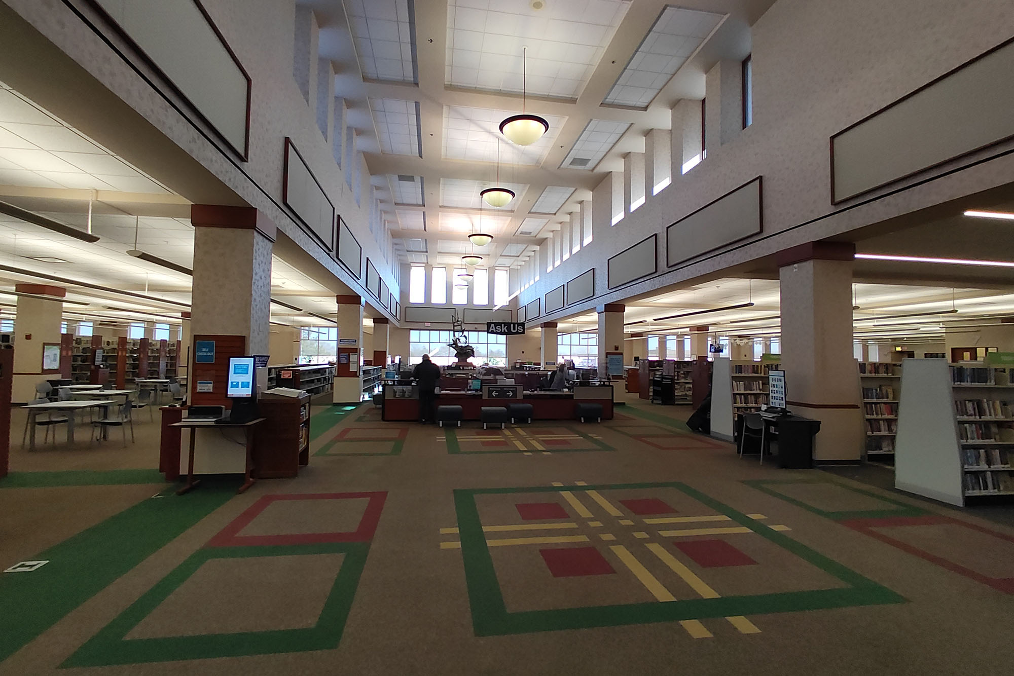 This is a photo sample of a library taken with the ultrawide camera of the RedMagic 7.