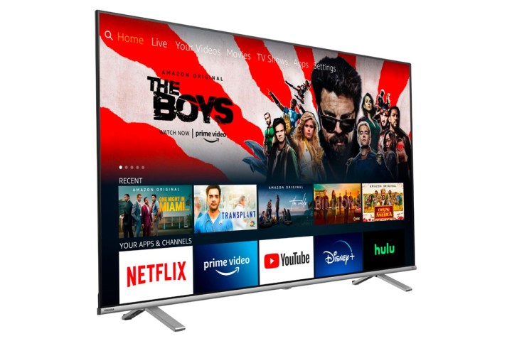 The Toshiba 65-inch C350 Series LED 4K Fire TV on a white background.