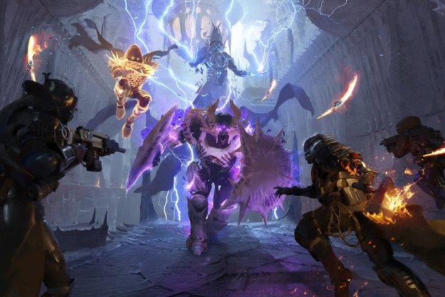 Guardians fighting against the Lucent Brood in Destiny 2: The Witch Queen.