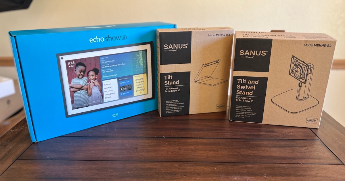 How to mount an  Echo Show 15