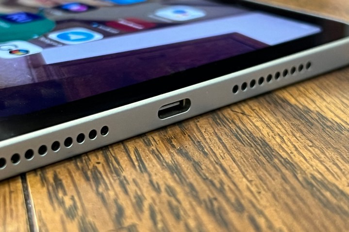 The iPad mini 2021 adopted the USB-C port for charging and data.
