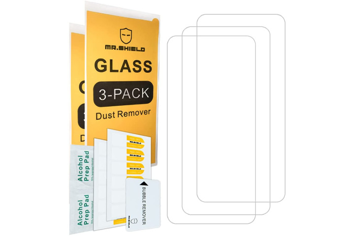 Protetor de tela de vidro temperado Mr. Shield para Samsung Galaxy S22.
