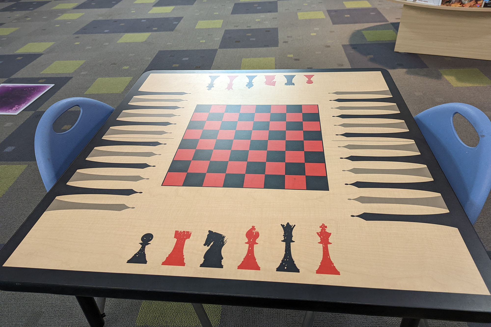 This is a sample photo of a chess board from the main camera of the Pixel 6.