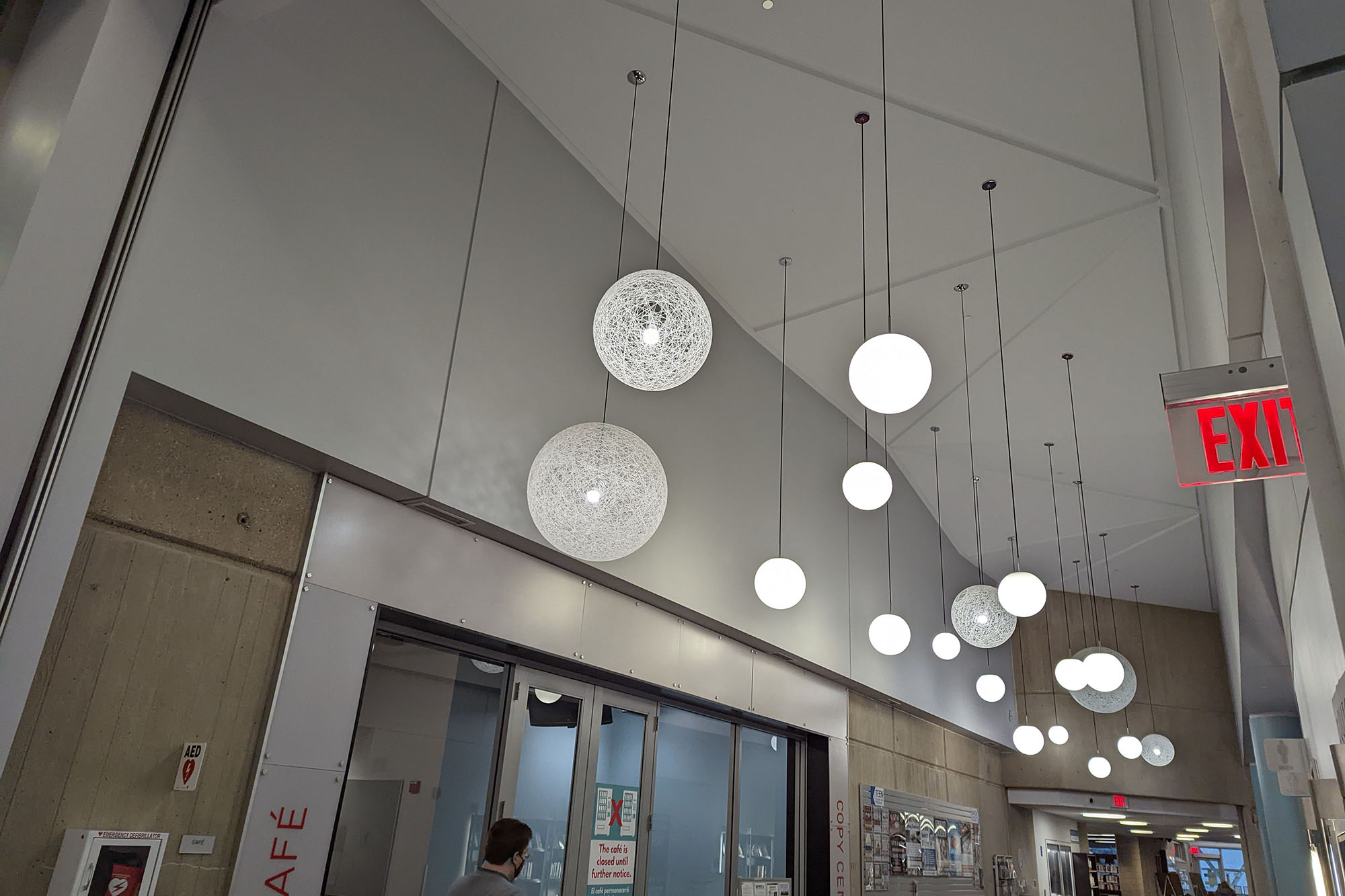 This is a sample photo of a light fixture from the main camera of the Pixel 6.