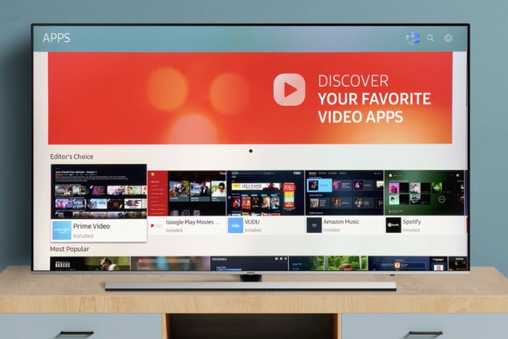 come aggiornare le app sulla schermata del menu della smart tv samsung