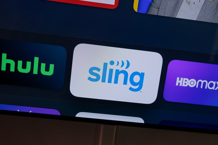 Logotipo da Sling TV na Apple TV.