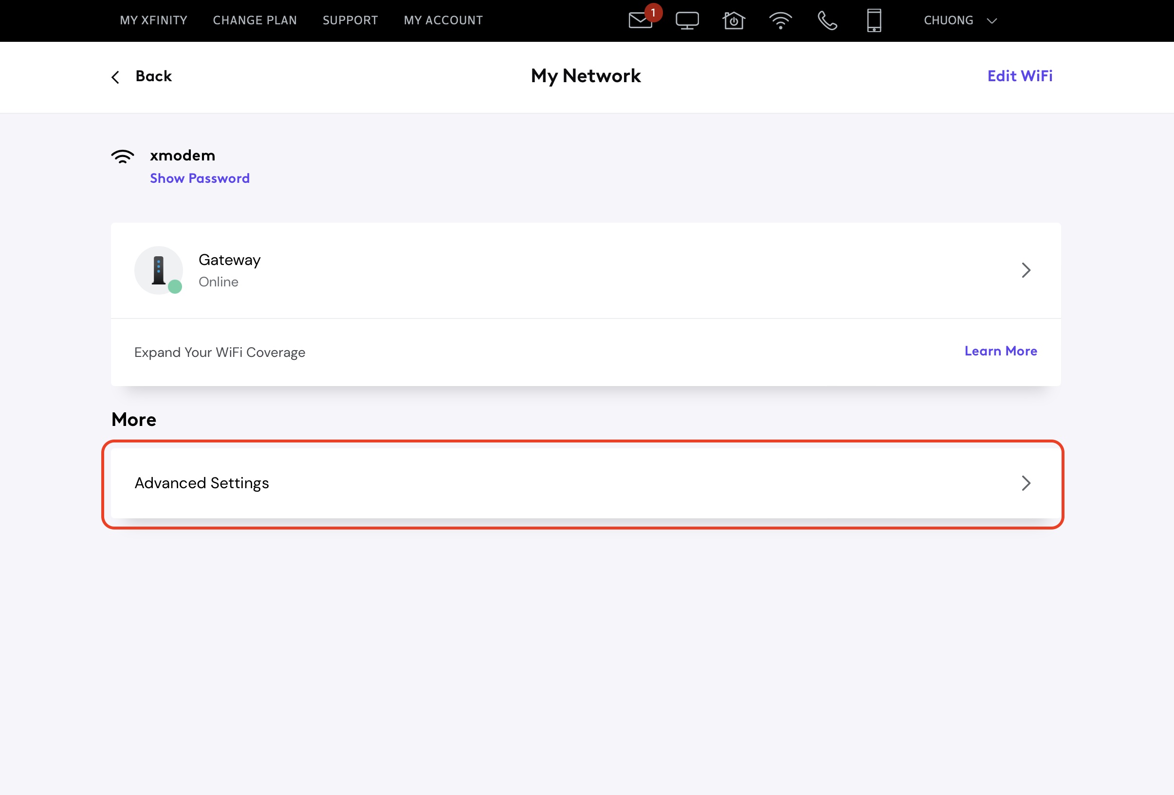 how to change channel on router xfinity network advanced settings