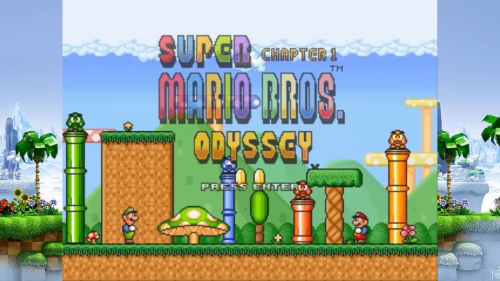 Super Mario bros odyssey 2D.