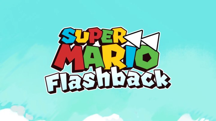 The Super Mario Flashback title.