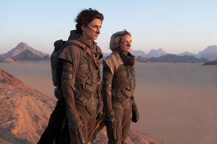 Timothée Chalamet y Rebecca Fergusson en una de las escenas de Dune