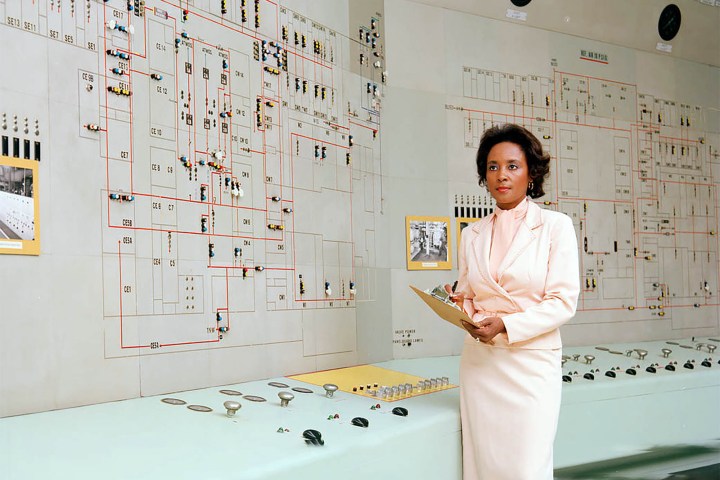 Annie Easley poses for a picture at NASA.