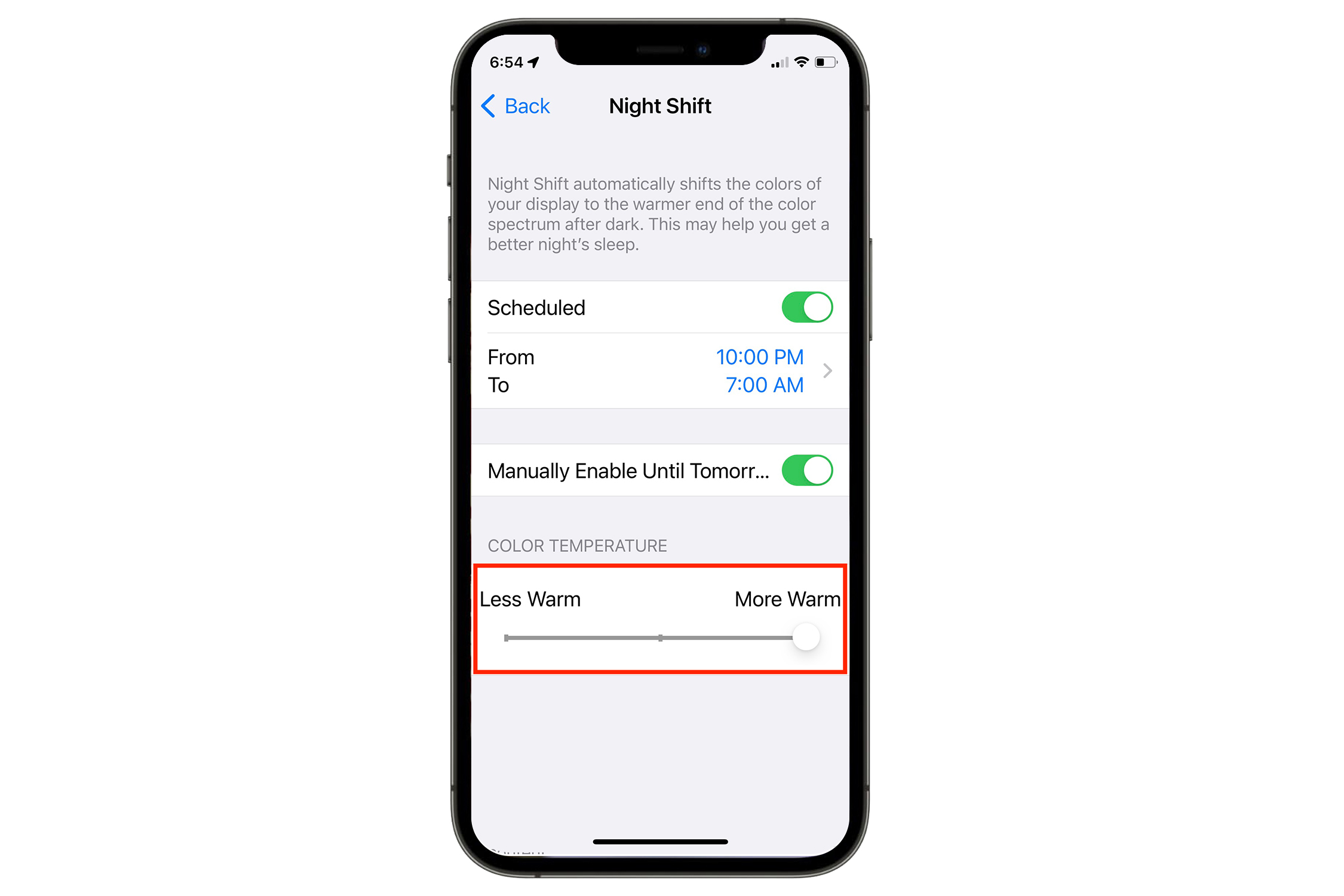 How to turn off blue light on iPhone using Night Shift