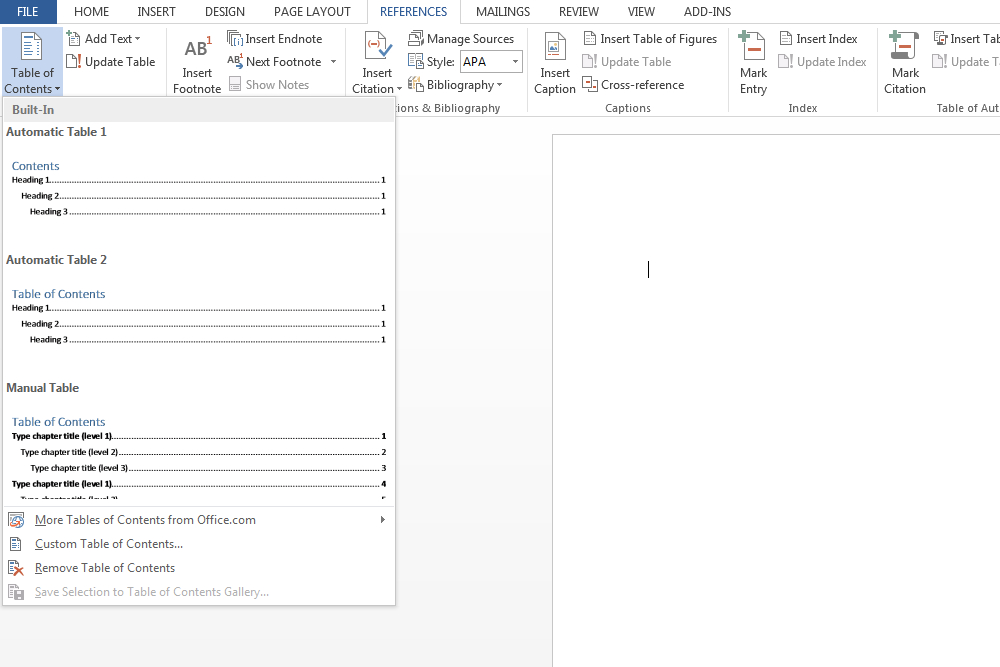  How to build a table of contents in Microsoft Word