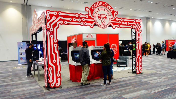 CODE-CWA's booth appears at GDC.