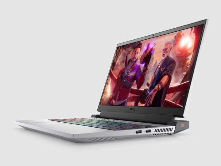 The Dell G15 Ryzen Edition gaming laptop with Shadow Warrior 3 on the screen.