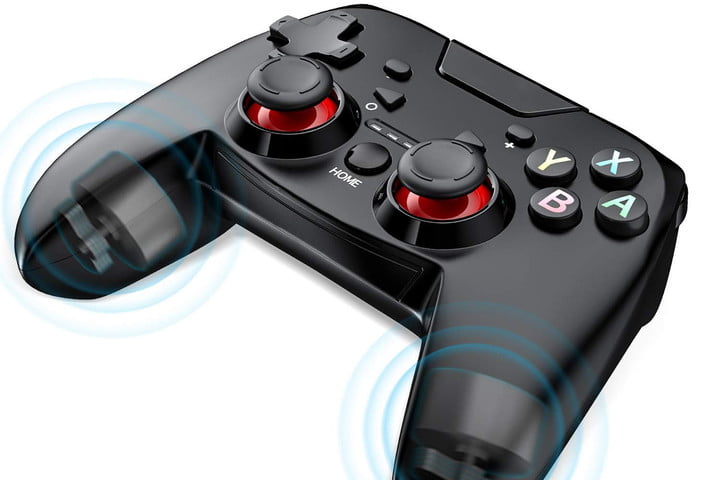 Side view of the Esywen wireless controller for Switch.