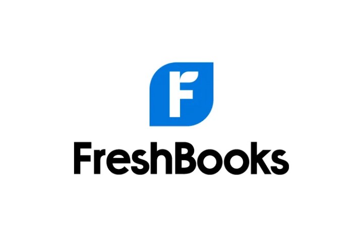 Il logo Freshbooks su sfondo bianco.