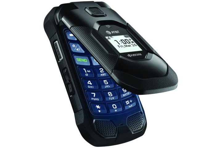 Kyocera DuraXE Epic open and angled.