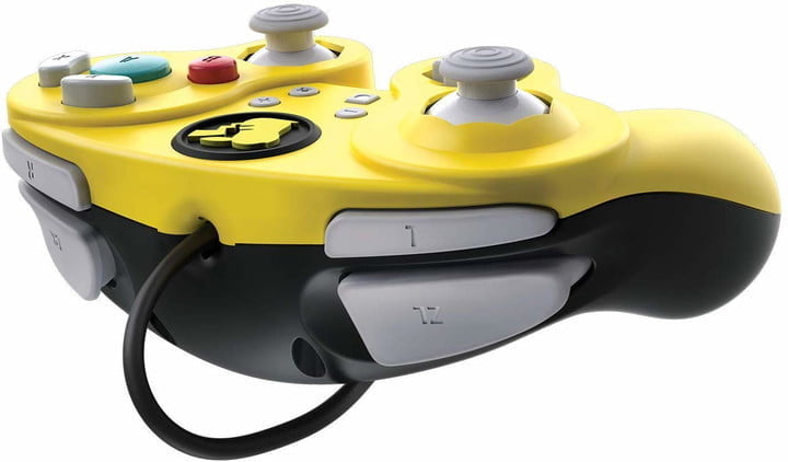 Side view of PDP Wired Fight Pad Pro Controller for Nintendo Switch.