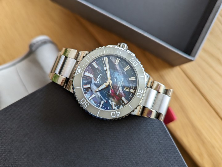 Photo of an Oris watch taken with the Pixel 6 Pro.