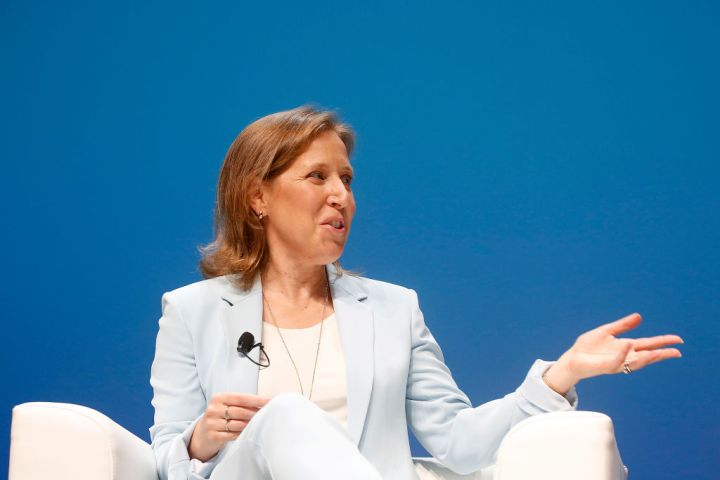 Susan Wojcicki speaks onstage during the Youtube session at the Cannes Lions Festival 2018.