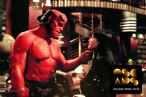 A still from Hellboy (2004) with an Oscars Week 2022 badge in the bottom-right corner.