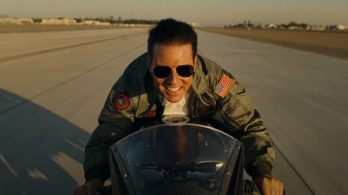 Tom Cruise em Top Gun: Maverick.