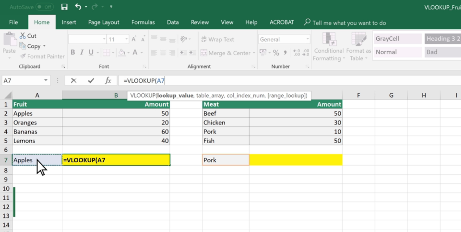  How to use VLOOKUP in Excel