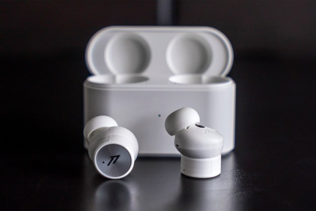 1More PistonBuds Pro earbuds out of case.