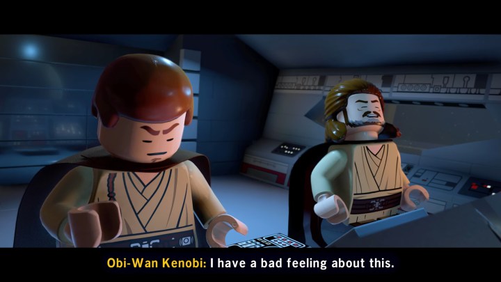 Lego Obi-wan has a bad feeling.
