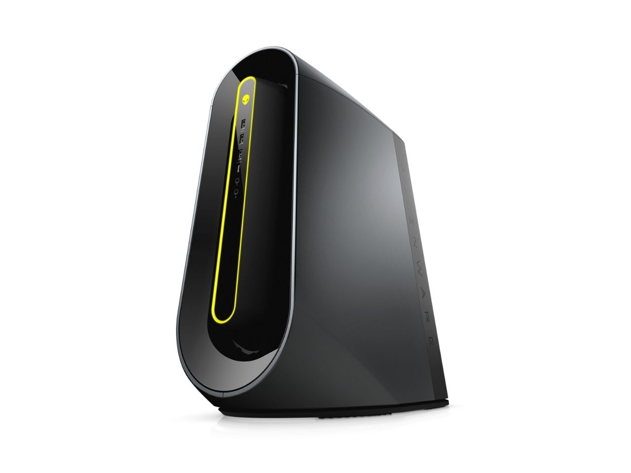 Alienware Aurora R10 gaming desktop ryzen edition on white background.