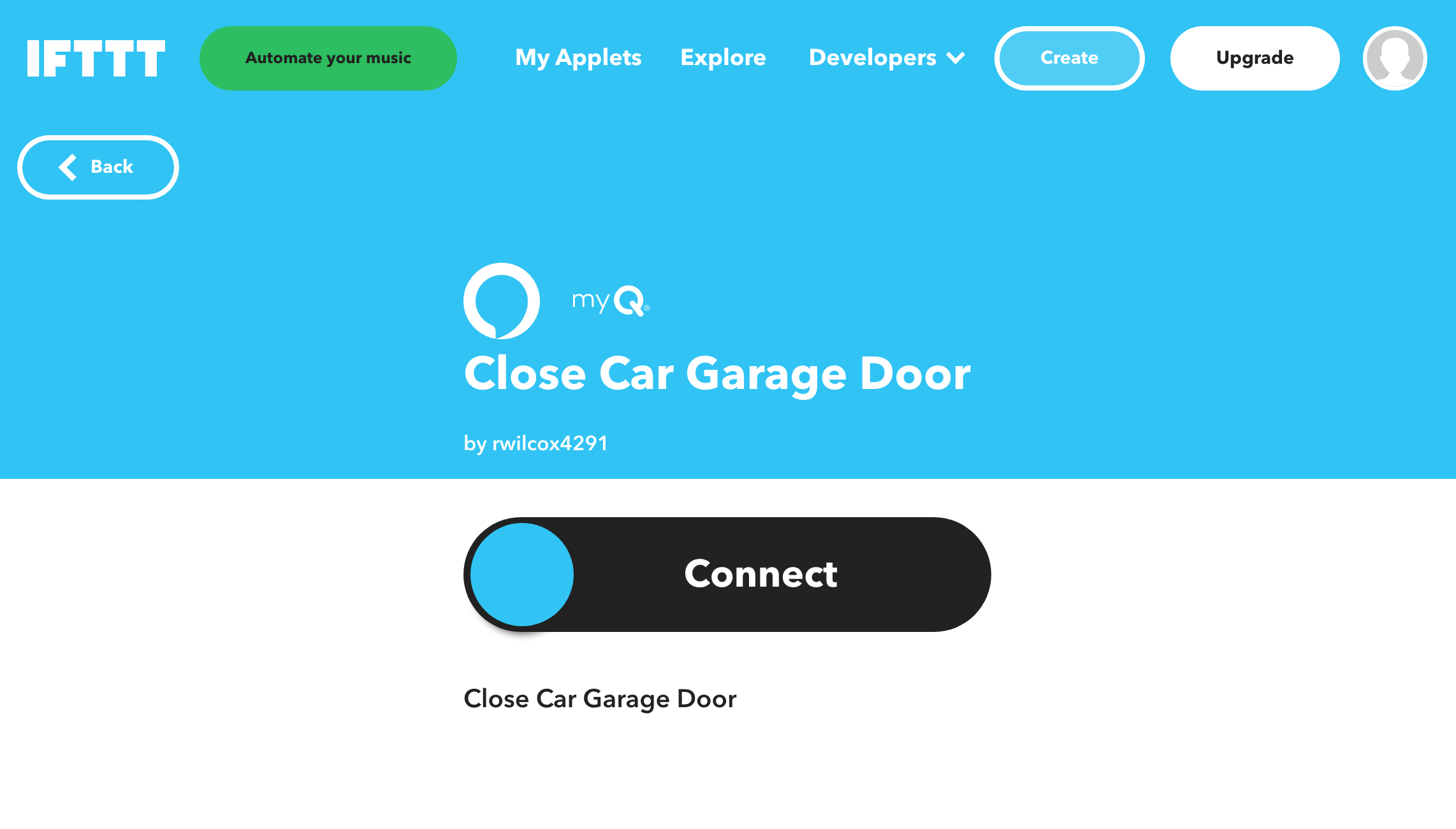 How do I connect my garage to Alexa?