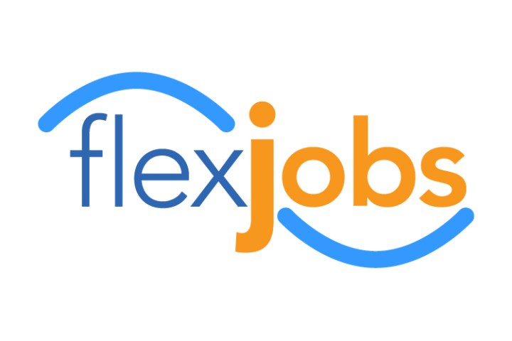 The Flexjobs logo on a white background.