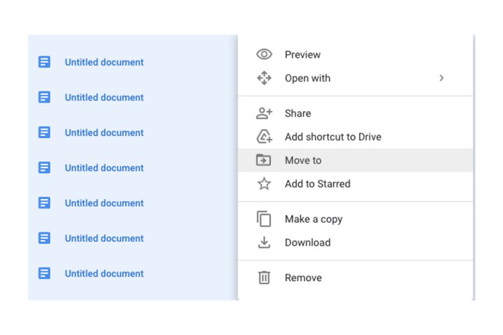 چندین فایل را در Google Drive انتخاب کنید و همه آنها را به یک پوشه منتقل کنید.