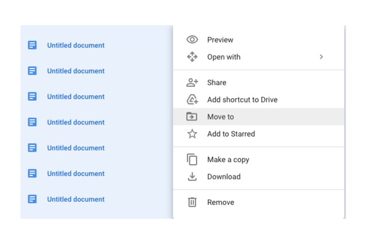 Seleccionar varios archivos en Google Drive y moverlos todos a una carpeta.