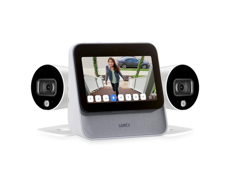 Lorex Smart Home Security Center com duas câmeras 1080P imagem do produto.