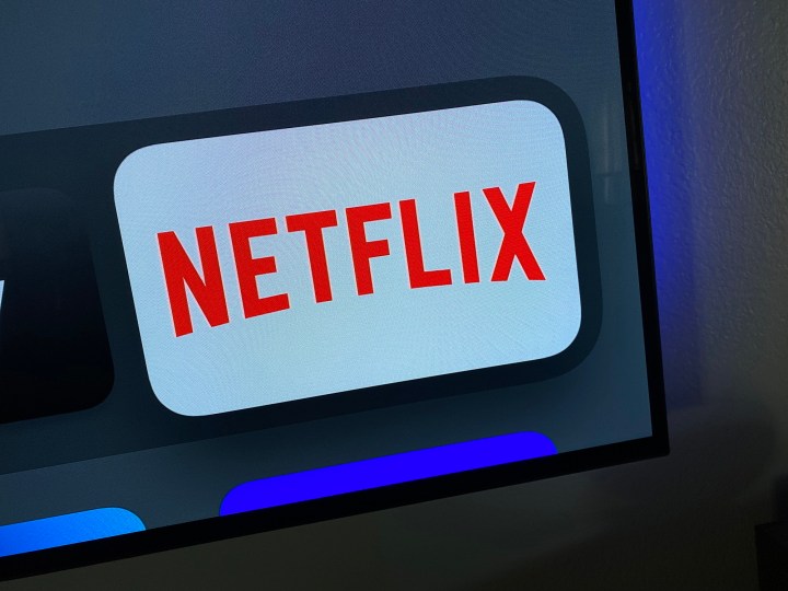 Ikon aplikasi Netflix di Apple TV.