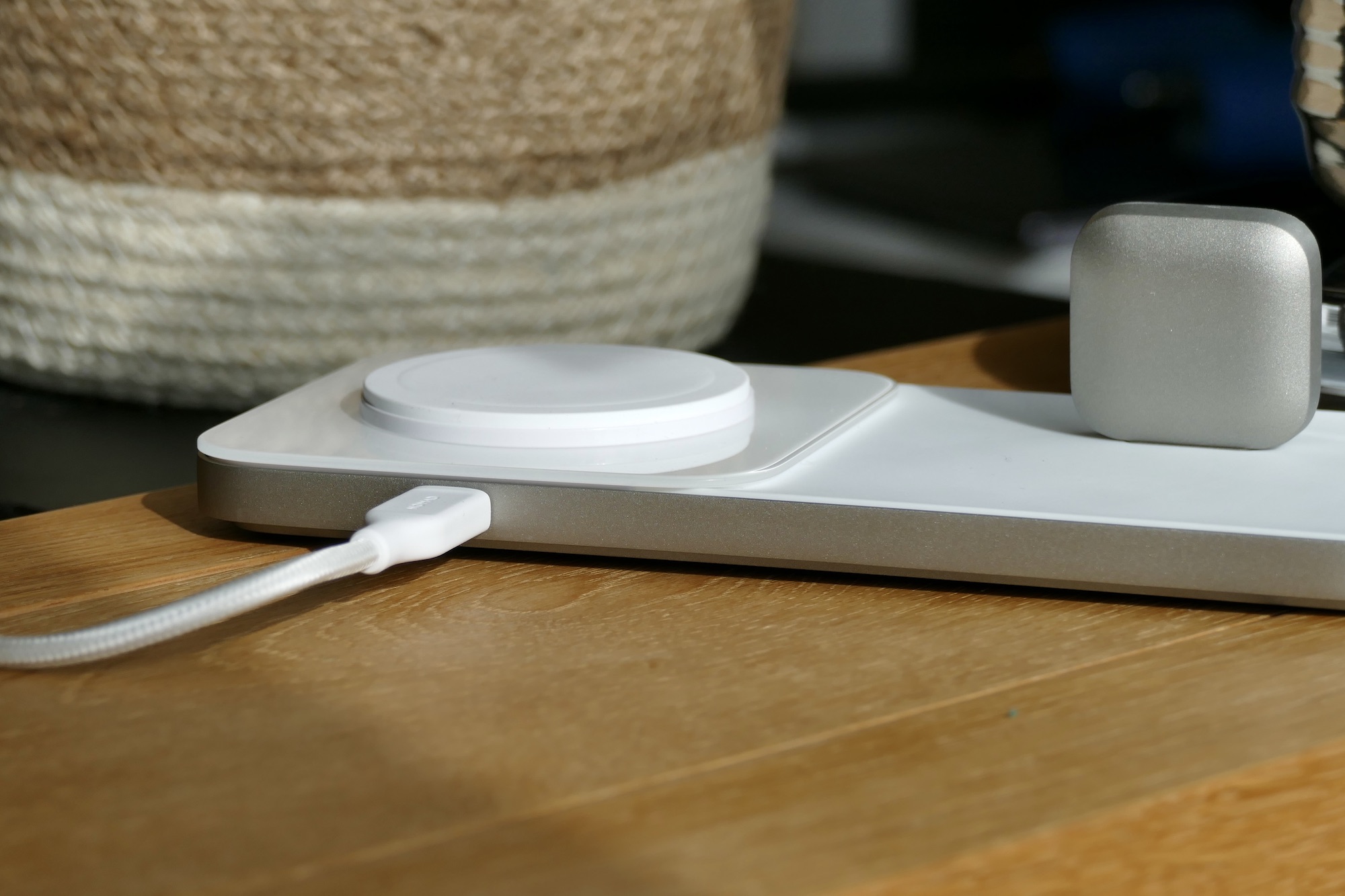 The MagSafe charging plate on the Nomad Base One Max.