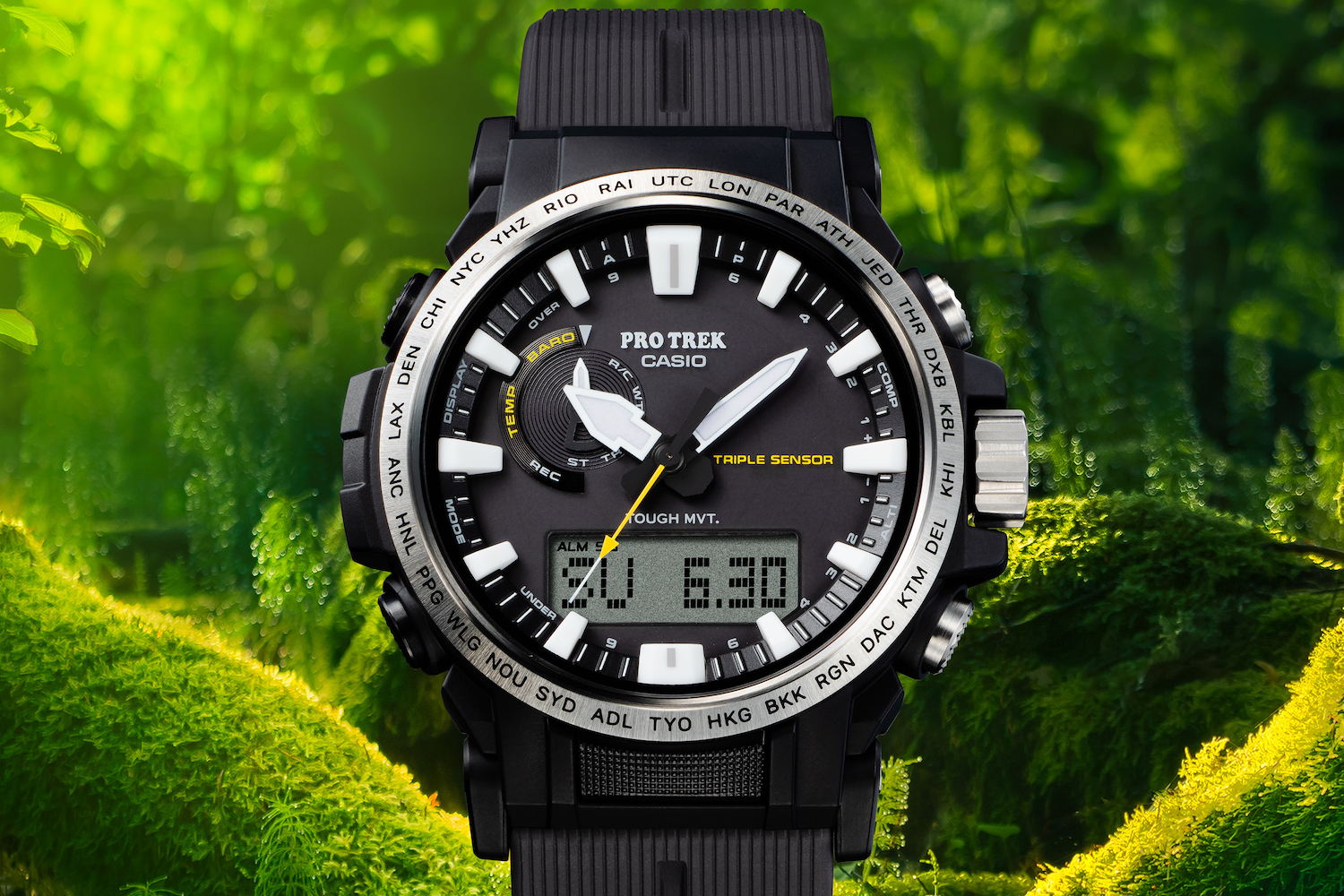 Casio's new Pro Trek watch is made of corn and castor seeds