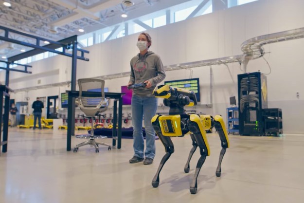Watch this dog-like robot don a dog suit and dance | Digital Trends