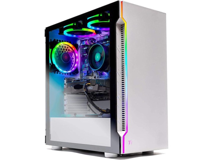 The Skytech Archangel desktop gaming PC on a white background.