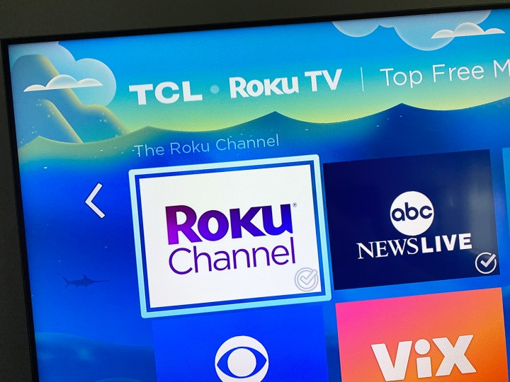 La chaîne Roku sur un téléviseur Roku./