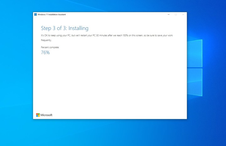 Étape 3 de l'installation de Windows 11.
