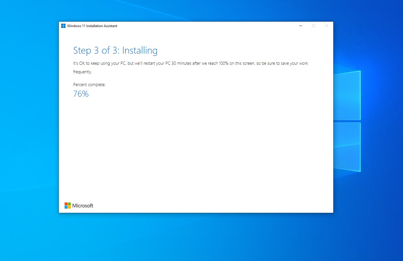 Step 3 of installing Windows 11.