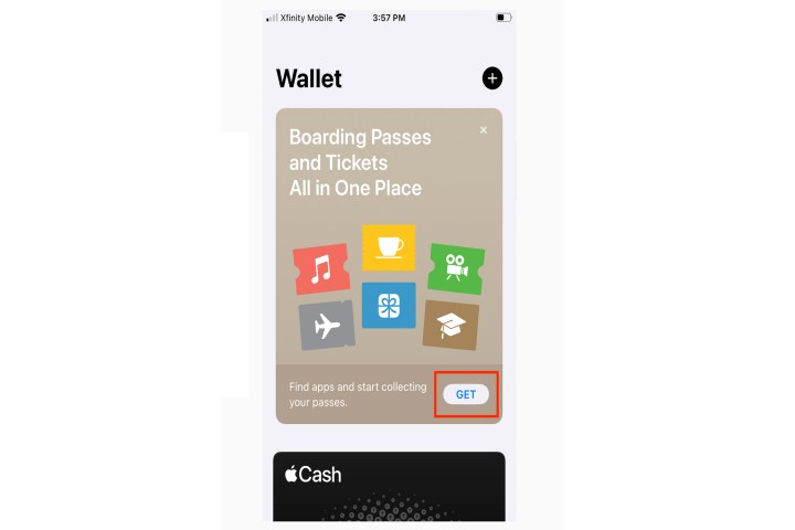 Add App to Wallet pane in Apple Wallet.
