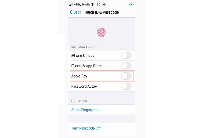 Using Apple Pay with Touch ID on an iPhone or Mac.