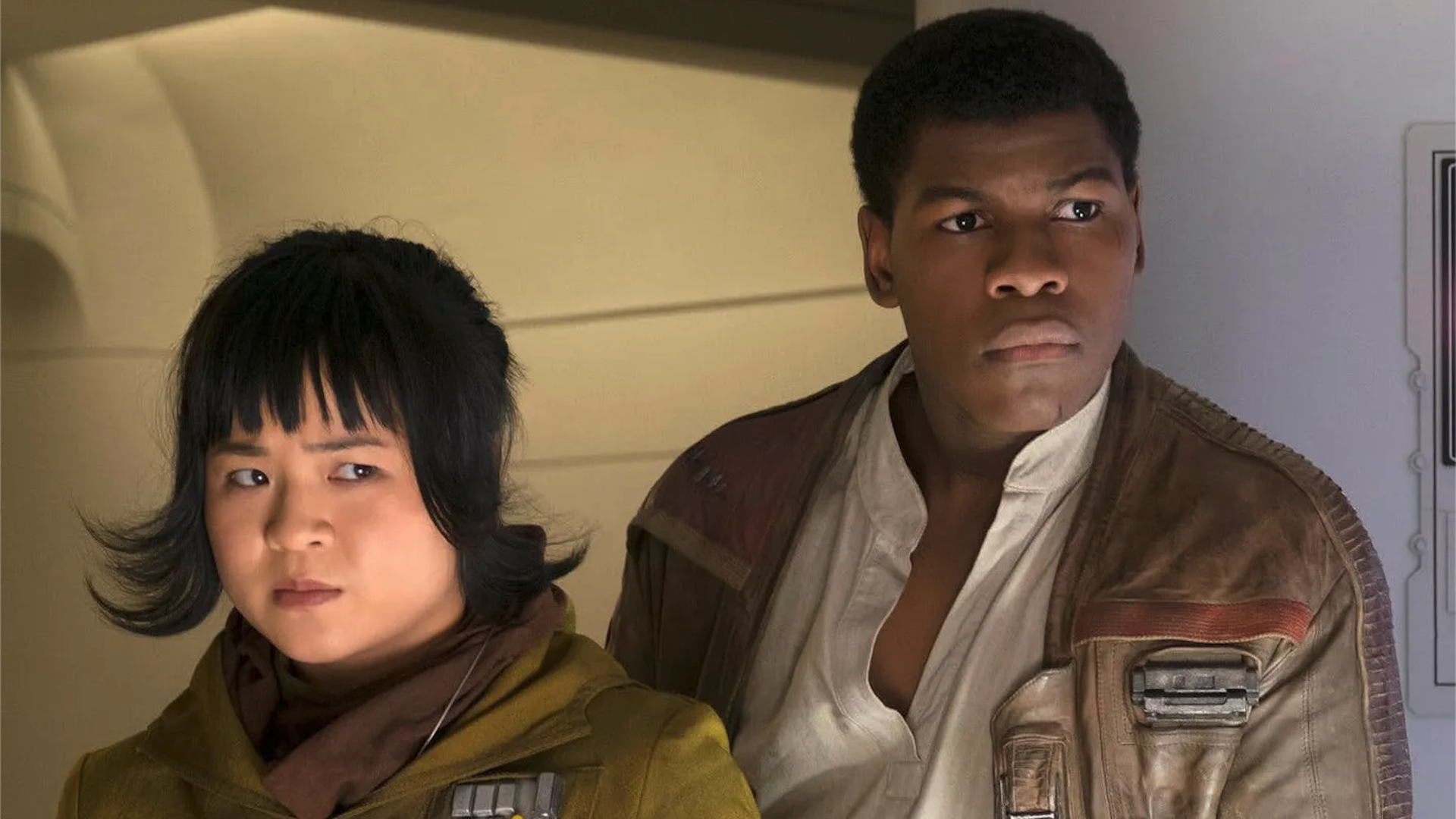 Finn and Rose in The Last Jedi