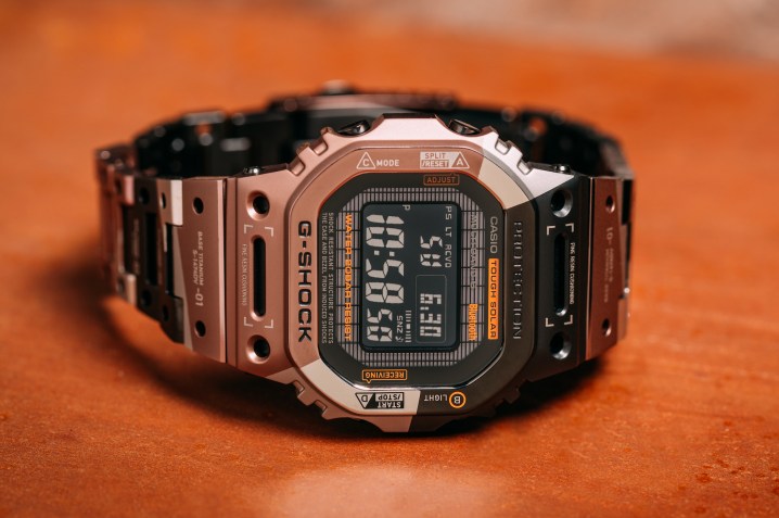 Casio G-Shock GMW-B5000TVB seen from the front.